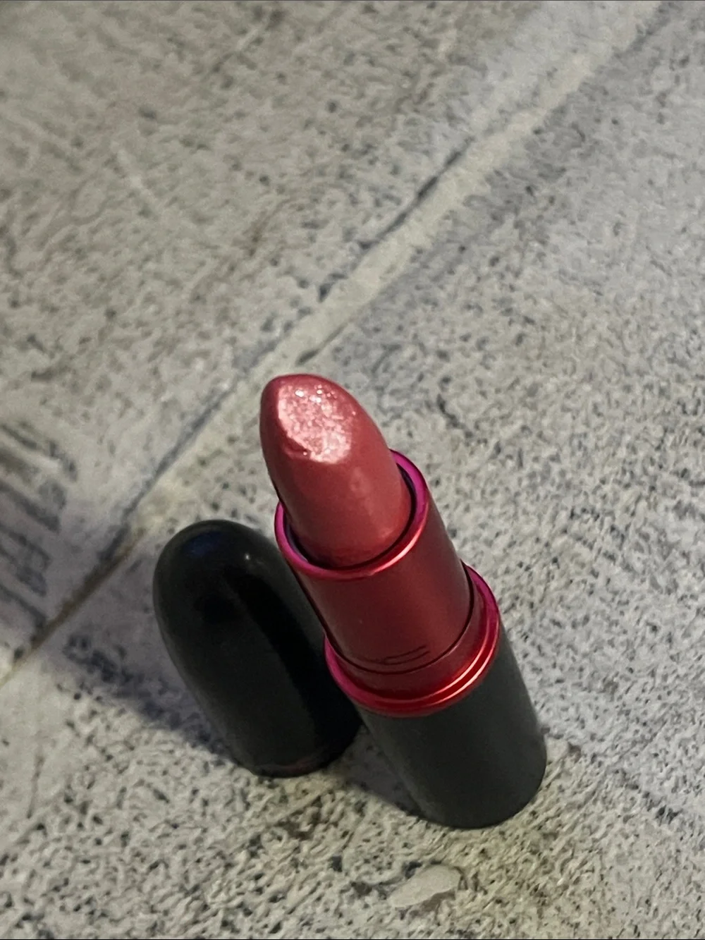 New MAC Cosmetics Viva Glam IV Frost Berry Pink Lipstick